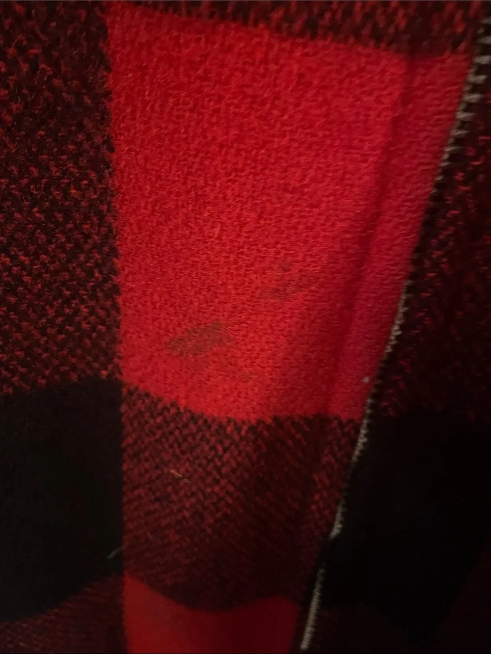 Vintage Woolrich Red & Black Buffalo Check Zip-Up Jacket Size Large Talon Zipper